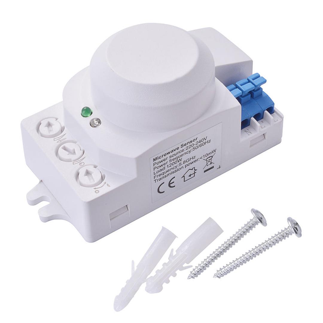 

ПДТО 220В 5,8ГГц переключатель датчика движения радара движения микроволны для света