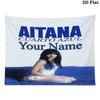 Aitana Name Wandteppich Ästhetischer Wandbehang Bedruckter Stoffdecke Dekorative Wandteppiche für Schlafzimmer Wohnzimmer Heimdekoration