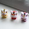 Cartoon Lion Dance Pendant Awakened Lion Chinese New Year Gift  Bag Hanging Accessories