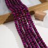 High-Quality Imitation Yellow Tiger Eye Gemstone Glass Beads for DIY Bracelets and Ornaments