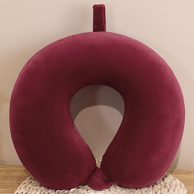 U-Shaped Memory Foam Neck Support Pillow for Travel and Office