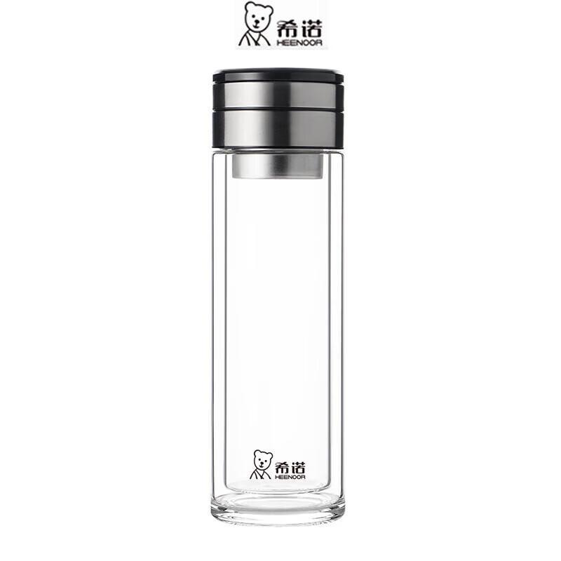 Heenoor XN-7096 Tea Infuser Double-Wall Glass Cup