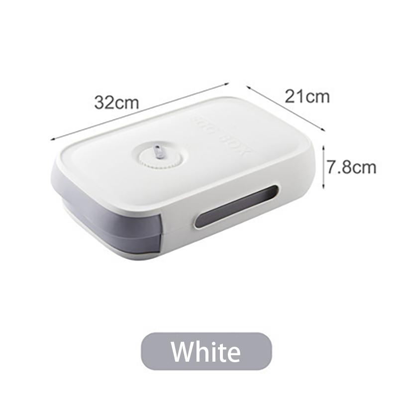 

Новый ящик для хранения яиц в холодильнике, кухонный складной портативный пластиковый контейнер для яиц, органайзер для кухонных принадлежностей белый