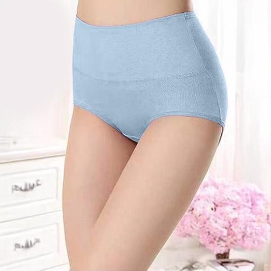 Women's High Waisted Underwear Ladies Breathable Soft Stretch Briefs Tummy Control Full Coverage Panties