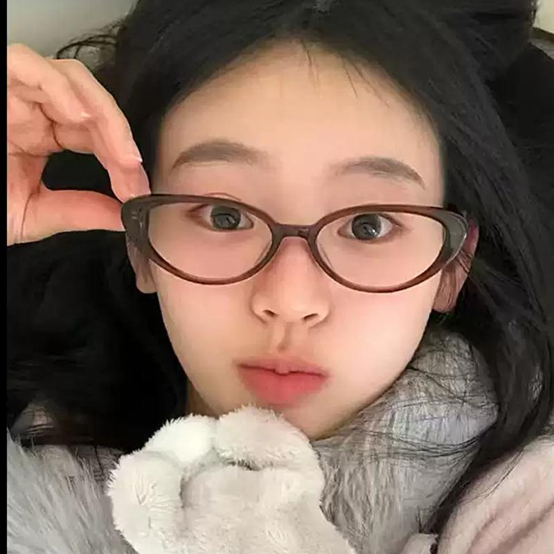 Retro Cat Eye Reading Glasses For Women Anti Blue Light Far Sight Eyewear Red Jelly Colors ComputerGames