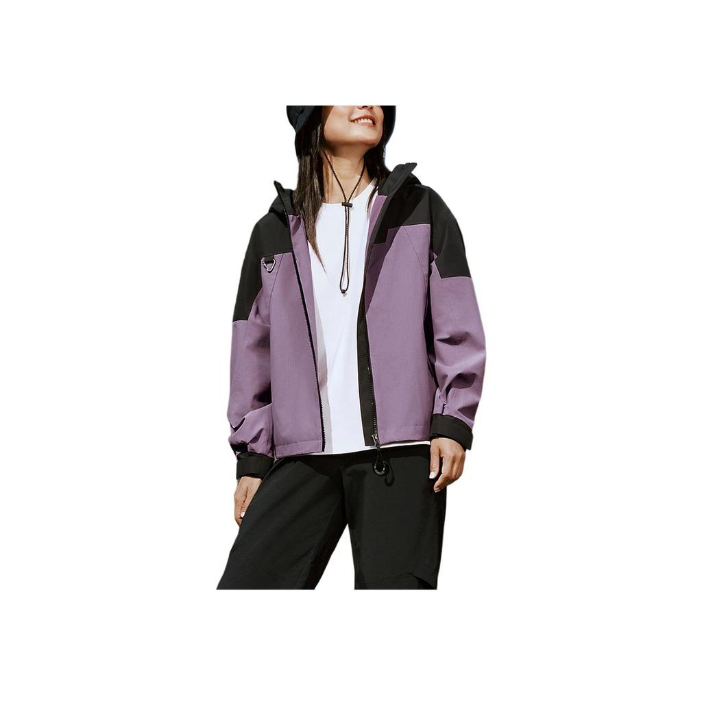 Skechers Outdoor Series Hooded Comfortable Casual Zipper Waterproof Breathable Jacket Women Jackets P325W122-0018