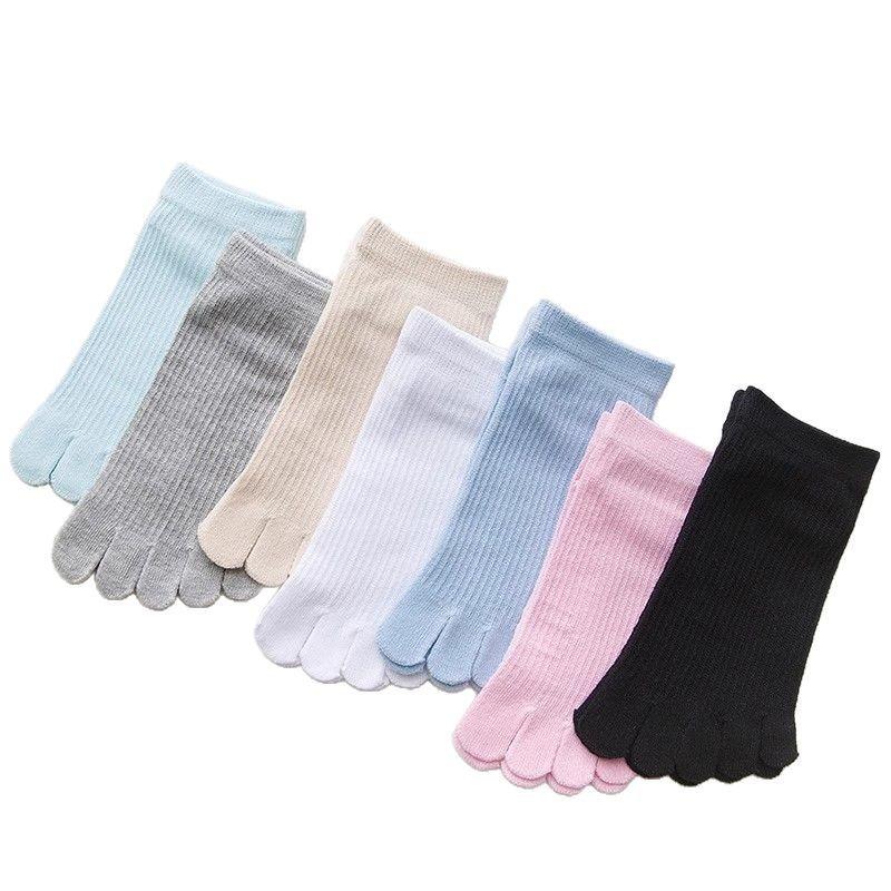 5 Pairs of Female Summer Thin Lovely Deodorizing Sweat Absorbing Breathable Five Toe Socks
