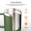 Self Heating Coffee Mug Warmer 12oz Smart Constant Temperature Mug USB Rechargeable Heated Coffee Mug with Lid for Travel/Office