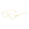 Ins Sweet Cool Eyewear Trend Korean Brand Reading Computer Anti Blue Light Eyeglasses Y2K Retro Oval Frame Glasses Women Female