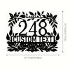 Metal Wall Art Sign Rustic Home Entrance Decor Door Sculpture New Home Gift