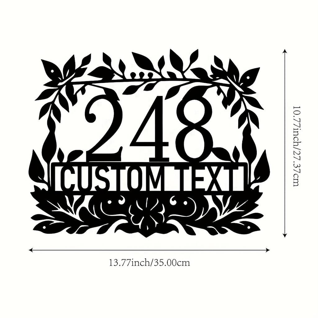 Metal Wall Art Sign Rustic Home Entrance Decor Door Sculpture New Home Gift