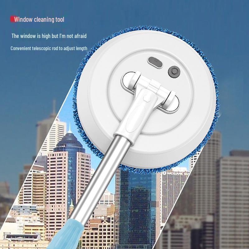 Dual-Use Window Cleaning Robot: Indoor/Outdoor Telescopic Glass & Ceiling Wiper
