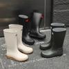 Herren High-Top Wasserdichte Rutschfeste Arbeitsstiefel: Strapazierfähige Gummistiefel für Angeln und Bauwesen