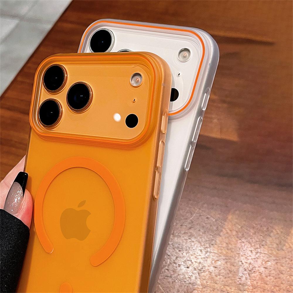 Matte Translucent PC Ultra Thin Phone Case For iPhone 17 Air 16 15 14 13 12 Pro Max Plus For Magsafe Magnetic Soft Cover