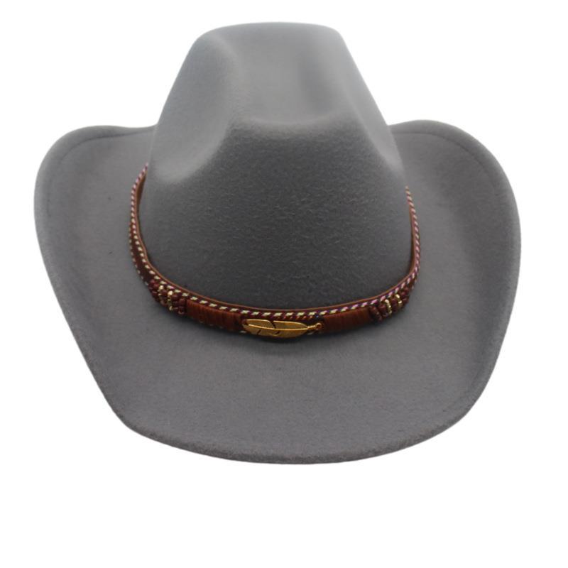 Vier Jahreszeiten Herren- und Damen Premium Zylinder Ethnisch Britischer Stil Western Cowboyhut