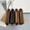Mens Wallet Leather Business Money Clip Card Holder Zipper Purse Luxury Wallets for Men RFID Protection Purses Carteira Masculina