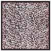 Silk Scarf for Women Leopard Print Foulard 90cm Square Shawl Luxury Brand Satin Scarves Bandana for Head Hijab Scarfs for Ladies