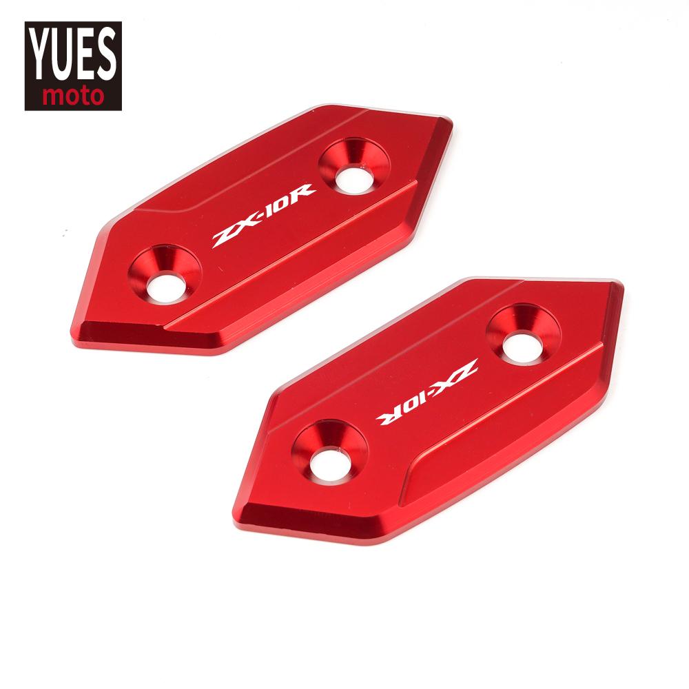 Motorradzubehör CNC Aluminium Spiegelloch Abdeckkappe Für Kawasaki ZX10R ZX 10R 2008 2009 2010
