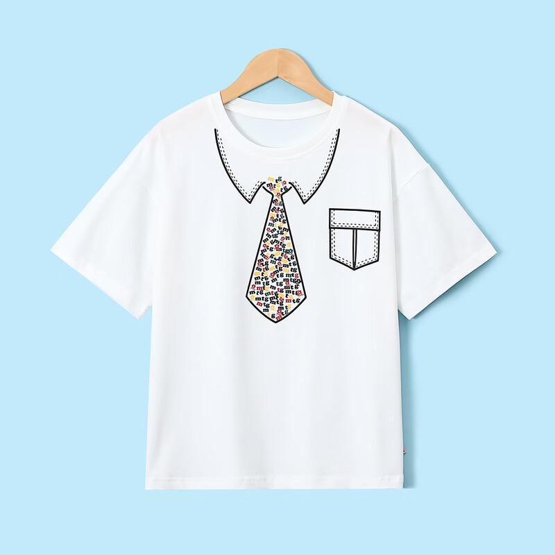 Montagut Kids  Cartoon Tie Short Sleeve T-Shirt 160