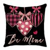 New Sofa Cushion Valentine's Day Gift Love Cushion Linen Print Versatile Lumbar Cushion