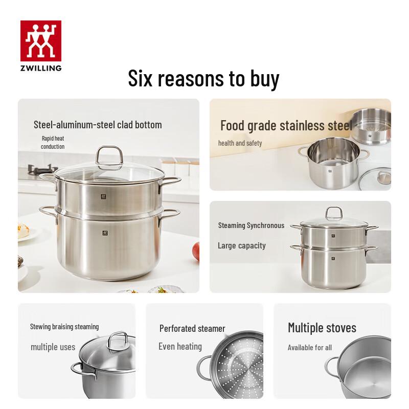 ZWILLING Stainless Steel Steamer Pot Set