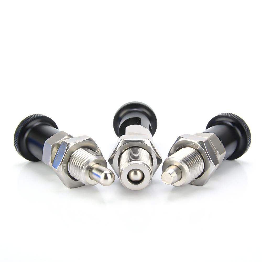 Rückzug & Rast Typ Indexbolzen Indexierkolben ,Feingewinde ,Aluminiumknopf,Edelstahl & Kohlenstoffstahl Knopfkolben