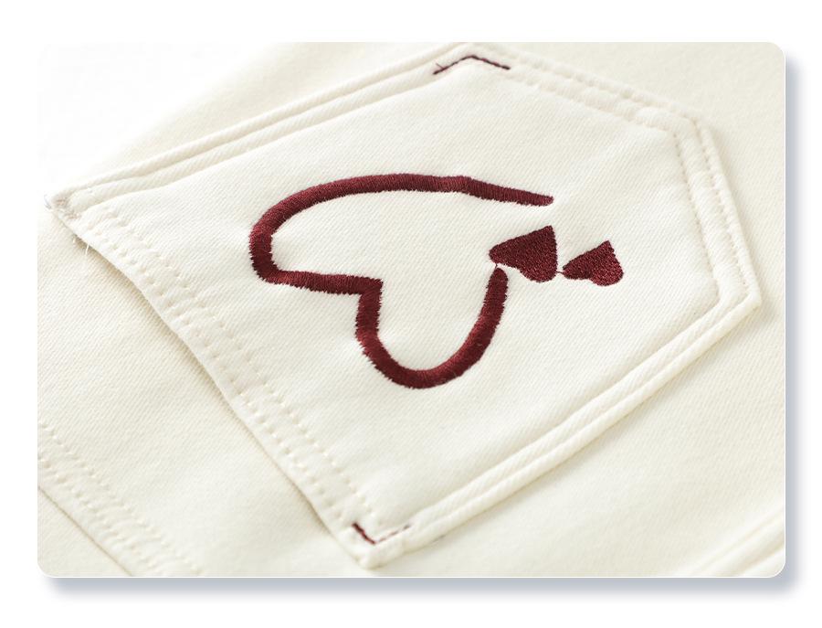 Women's Beige Fleece-Lined Jeans: Fall/Winter 2024 High-Waisted Slimming Pants, Narrow, Wide, Loose & Straight-Leg Styles