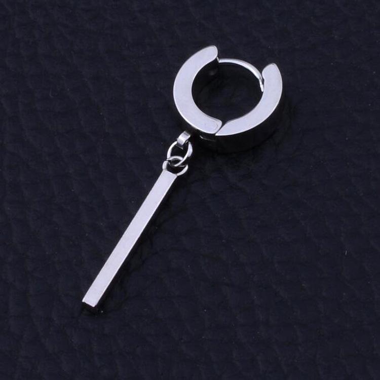 Trendy Unisex Korean-Hong Kong Small Circle Titanium Earrings: Minimalist Niche Design