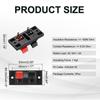 uxcell Spring Terminal Connector Jack Speaker Terminal Strip Speaker Joint Test Clips 2-Way Clips, Push-Release Plates, Sockets, Blocks, Clamps, WP2-1