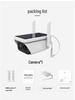 Icsee 4MP HD Solar Bullet Wireless Surveillance Camera with Remote Monitoring & Intercom
