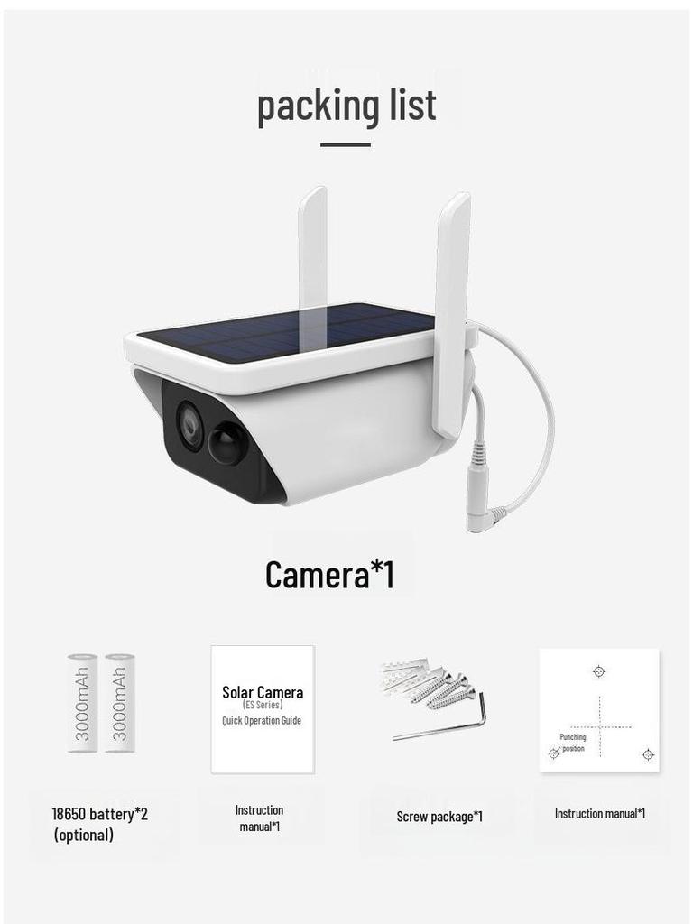 Icsee 4MP HD Solar Bullet Wireless Surveillance Camera with Remote Monitoring & Intercom