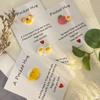 DIY Pocket Love Hug Card  Egg Series Resin Double Talk Card 1pc