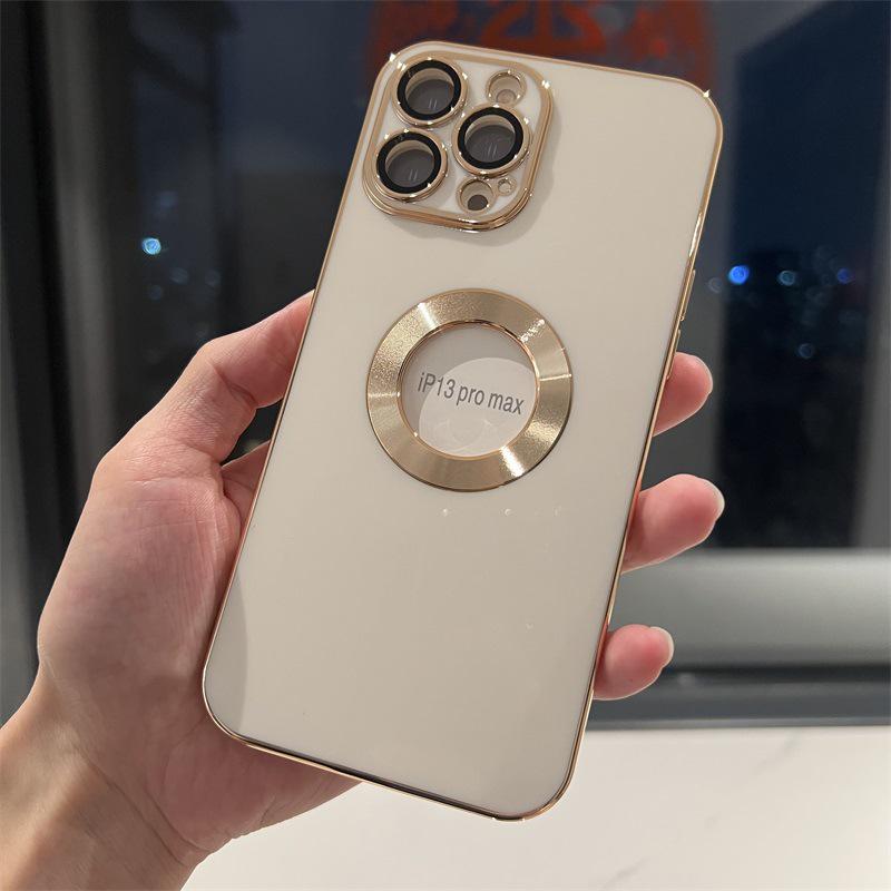 Pupillenlinsen-CD-Muster iPhone Hülle für iPhone 11-14 - Galvanisiertes TPU Einfarbig