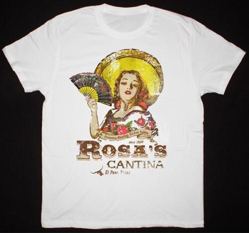 Rosa#039s Cantina El Paso Texa Shirt Short Sleeve White Unisex S2345XL Unisex T-Shirt S
