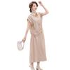 Summer 2026 Fashion: Mom's Short Sleeve Top & Stylish Skirt Set for Middle-Aged and Elderly