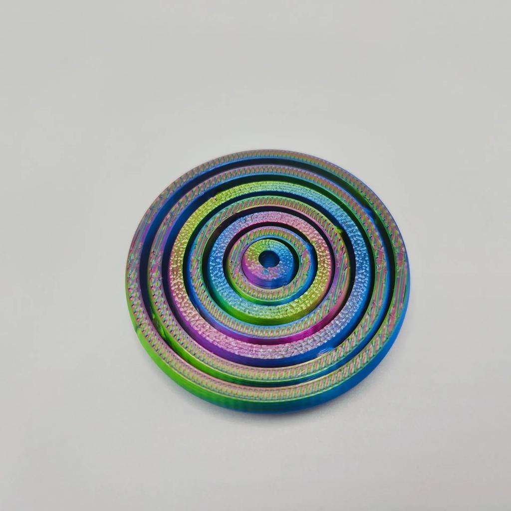 3D Printed Rotating Ball Toy O-Shaped Universal Fingertip Gyroscope Gravity Rotation Anxiety Relief Decompression Cool Toy