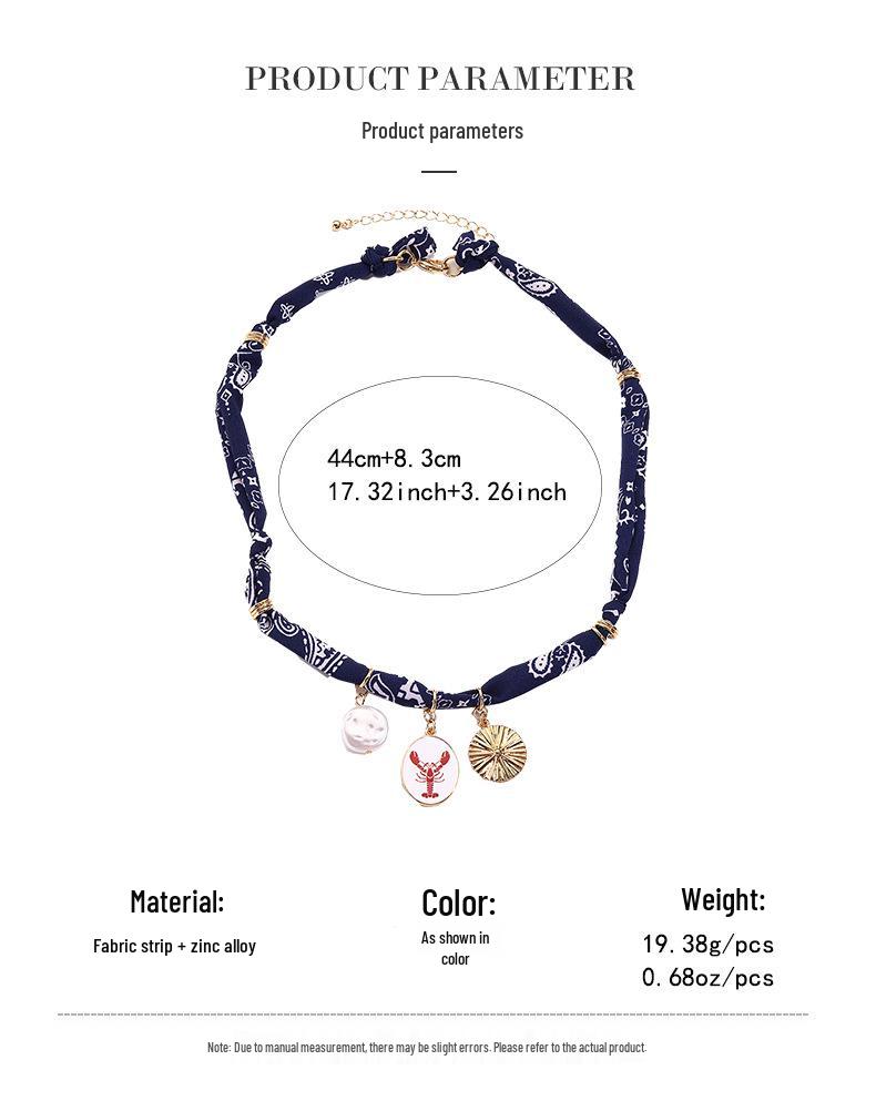 Kenjie Luxury Dopamine Color Bowknot Jewelry Scarf Necklace – Fashion Silk Scarf for Women