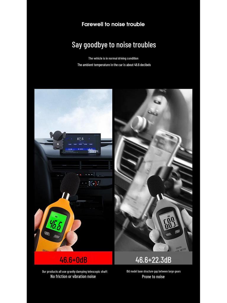 Gravity Silent Phone Holder for Letao L60 Cars