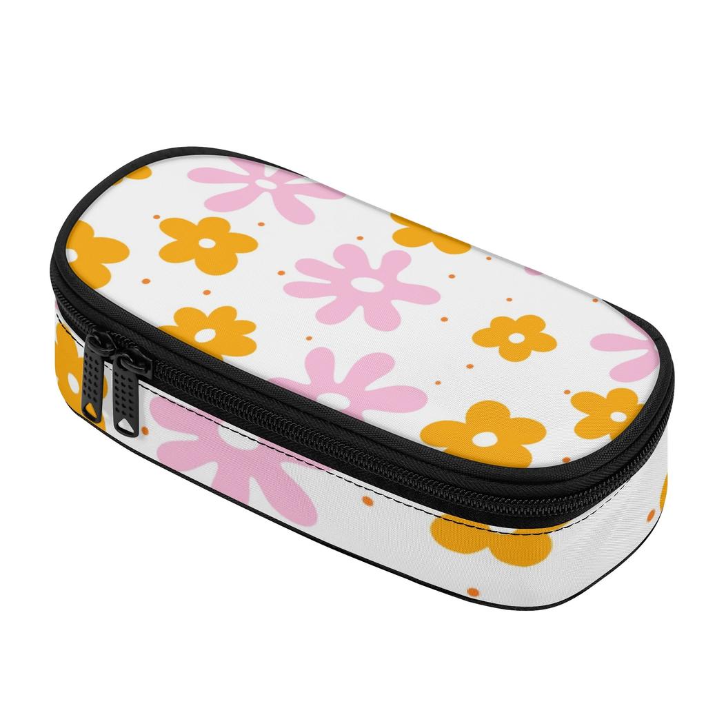 Pen Case Wear Resistant Polyester High Capacity Secure Zipper with Main Compartment Mesh Pocket and Pen Slots for Daily School Use