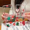 Cute Christmas Pattern Folding Phone Case For Samsung Galaxy Z Flip 6 5 4 3 5G Hard PC Cover For Galaxy Z Flip6 Flip5 Flip4