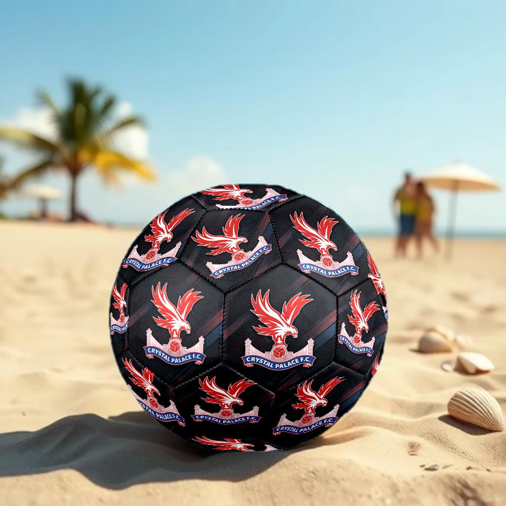 Crystal Palace Misura 5 Pallone da Calcio Alta Elasticità Pallone da Calcio Per Competizione All'aperto Allenamento Quotidiano Gioco