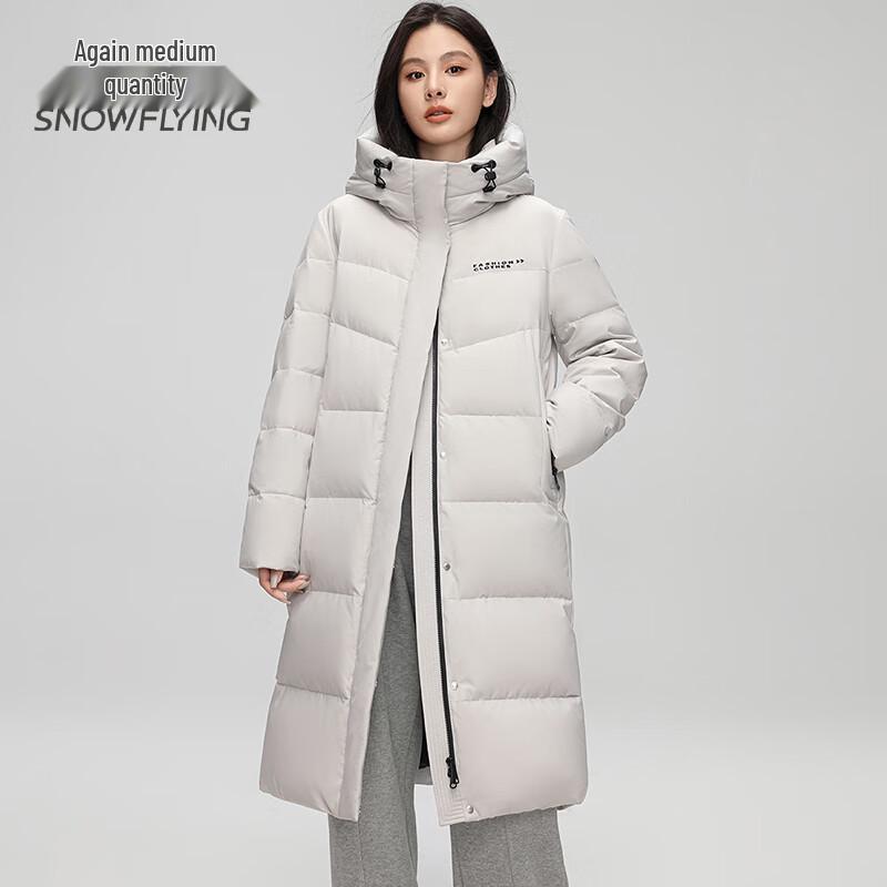 SNOWFLYING Women's Long Over-the-Knee Down Jacket