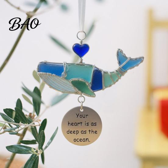 Ocean Lover Souvenir Gift Coastal Spirit Hanging Ornament, Durable Acrylic Decorative Pendant, Indoor Garden Decoration Inspired Home Accents for Wall
