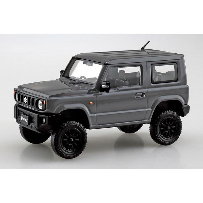 Aoshima Snap Kit No.09CU-MG Suzuki Jimny JB64 Custom Wheels (Medium Gray) 1/32 Scale Model Kit 24.5 cm x 6.5 cm x 17.5 cm