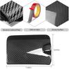 Jogon Real Carbon Fiber Fuel Door Gas Tank Trim Cover for Ford Bronco Raptor 2021 2022 2023 2024 2025, Exterior Body Side Fuel Tank Cap (Glossy CF)