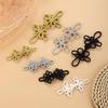 Chinese Style Handmade Woven Gold & Silver Thread Frog Buttons for Qipao Hanfu Tang Suit