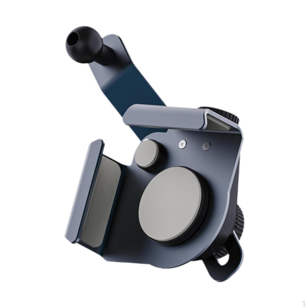 360° Rotatable Alloy Car Screen Phone Holder Corner Mount Non-obstructive View Clip Universal