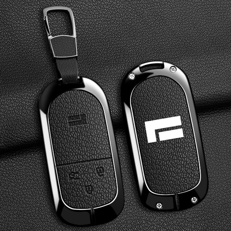 Jishi 01 Key Case: Universal 7-seater & Exclusive 6-seater Metal Shell Keychain for Men & Women