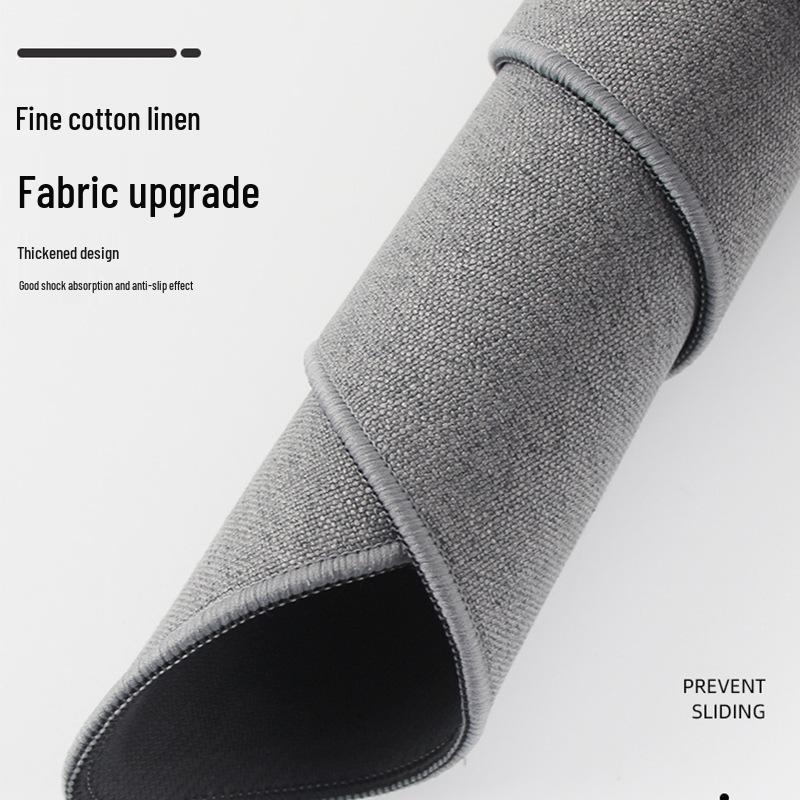 Extra Large Cotton Linen Mouse Pad & Desktop Mat
