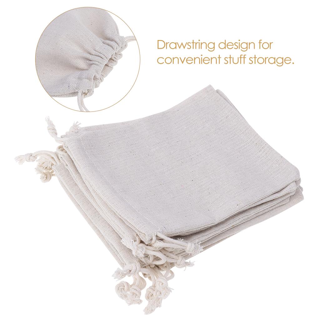 Make Up Organizer Bag Gift Bags Linen Drawstring Customized Small Sack Candy Jewelry